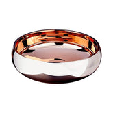 Centro De Mesa Rose Gold Em Vidro - 30 cm - Ela Decora